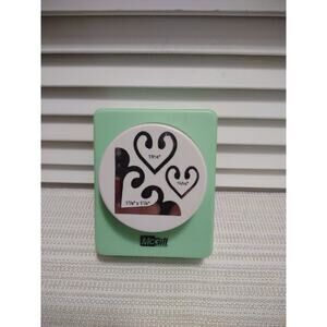 McGill paper design metal punch die cut green heart shapes 15/16" 1-3/16" 1-7/8"